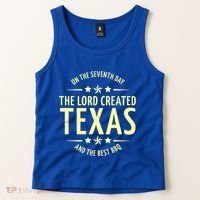 Seventh Day Lord Created Texas And Bbq Gift Tank Top thumb 2