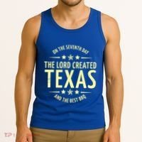 Seventh Day Lord Created Texas And Bbq Gift Tank Top thumb 3