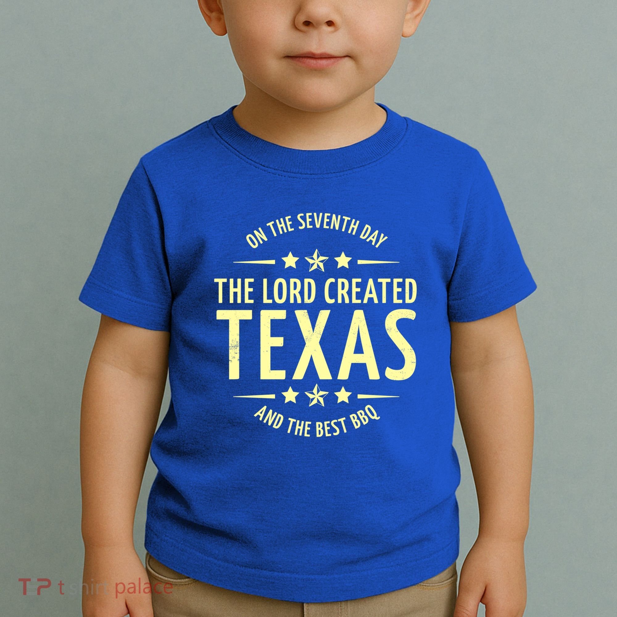 Seventh Day Lord Created Texas And Bbq Gift Toddler T-Shirt