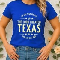 Seventh Day Lord Created Texas And Bbq Gift Women's T-Shirt thumb 2