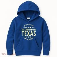 Seventh Day Lord Created Texas And Bbq Gift Kids Hoodie thumb 0
