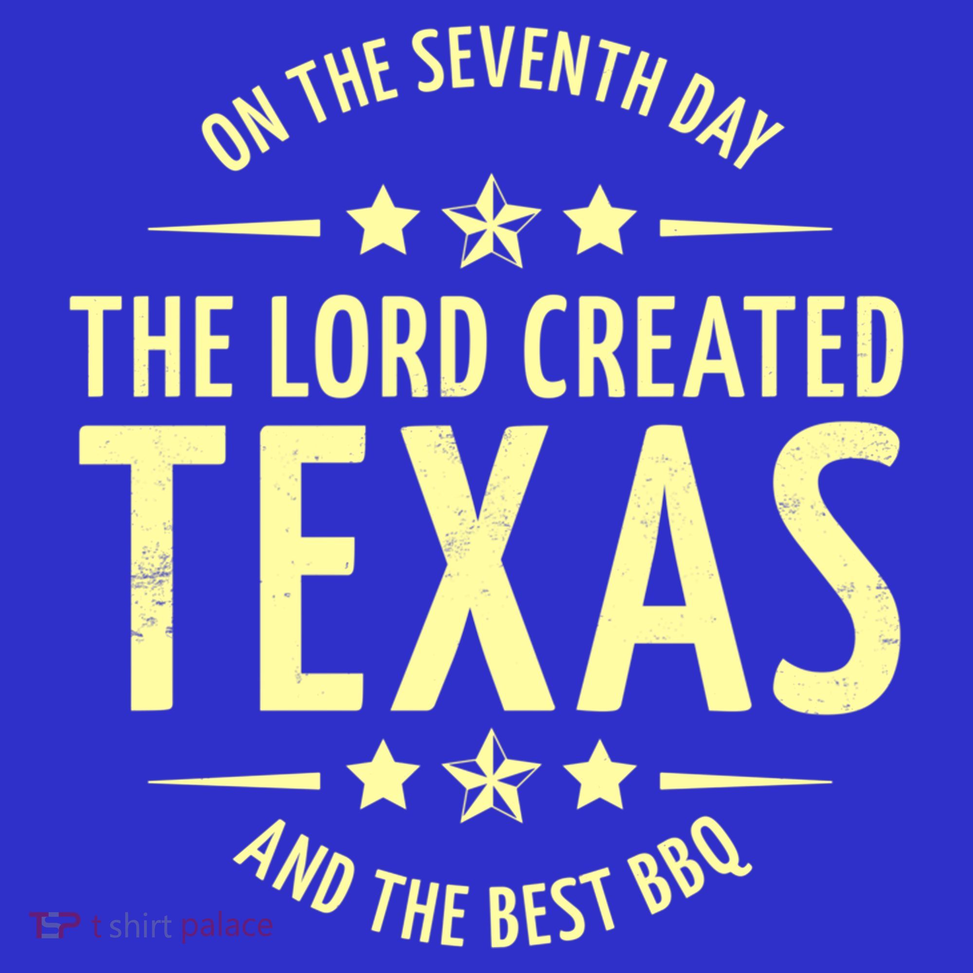 Seventh Day Lord Created Texas And Bbq Gift Kids Long Sleeve Shirt