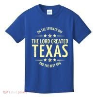 Seventh Day Lord Created Texas And Bbq Gift Kids T-Shirt thumb 0