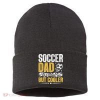 Soccer Dad Like A Normal Dad But Cooler Funny Sustainable Knit Beanie thumb 0