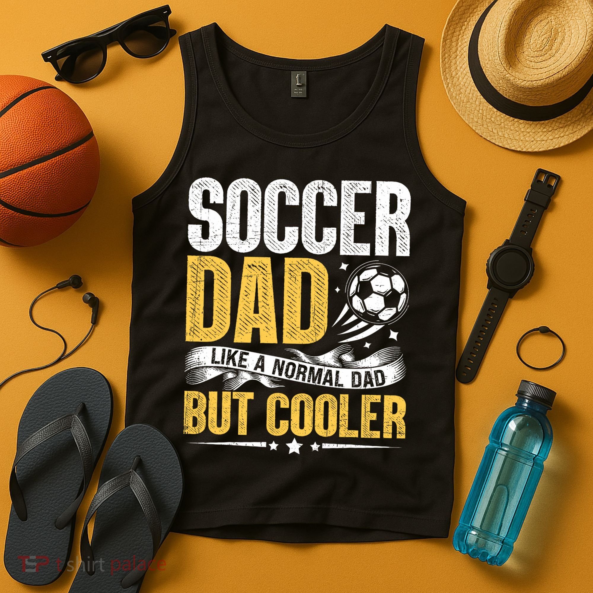 Soccer Dad Like A Normal Dad But Cooler Funny Tank Top