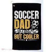 Soccer Dad Like A Normal Dad But Cooler Funny Golf Towel thumb 0