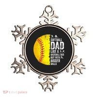 Softball Dad Like A Baseball Dad But With Bigger Balls Ornament thumb 0