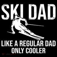 Ski Dad Like A Regular Dad Only Way Cooler Daddy Skier Gift Doggie Tank thumb 4