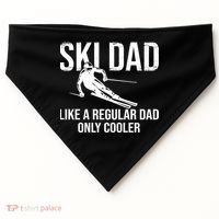 Ski Dad Like A Regular Dad Only Way Cooler Daddy Skier Gift USA-Made Doggie Bandana thumb 0