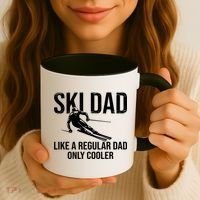Ski Dad Like A Regular Dad Only Way Cooler Daddy Skier Gift Coffee Mug thumb 3