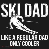 Ski Dad Like A Regular Dad Only Way Cooler Daddy Skier Gift Polo thumb 3