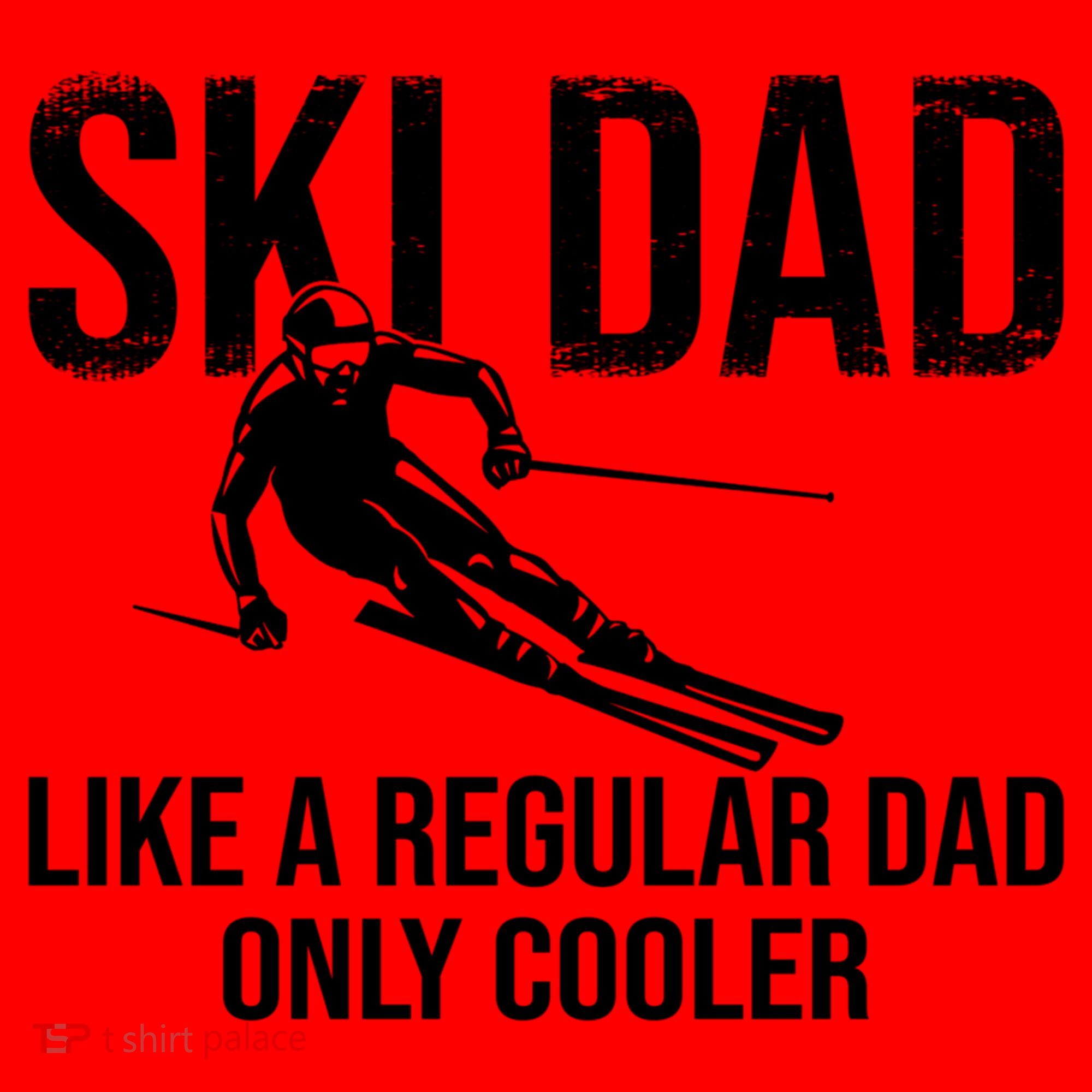 Ski Dad Like A Regular Dad Only Way Cooler Daddy Skier Gift Santa Hat