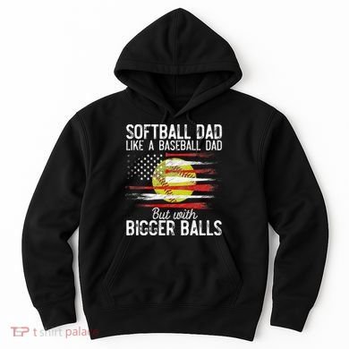 Softball Dad Like A Baseball Dad Definition Hoodie