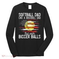 Softball Dad Like A Baseball Dad Definition Long Sleeve Shirt thumb 0