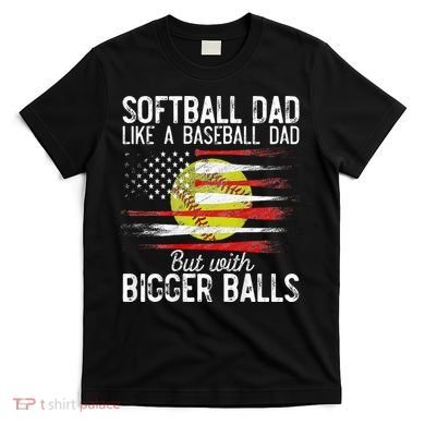 Softball Dad Like A Baseball Dad Definition T-Shirt