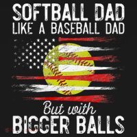 Softball Dad Like A Baseball Dad Definition Backpack thumb 2