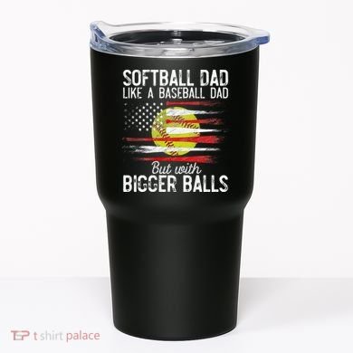 Softball Dad Like A Baseball Dad Definition Tumbler