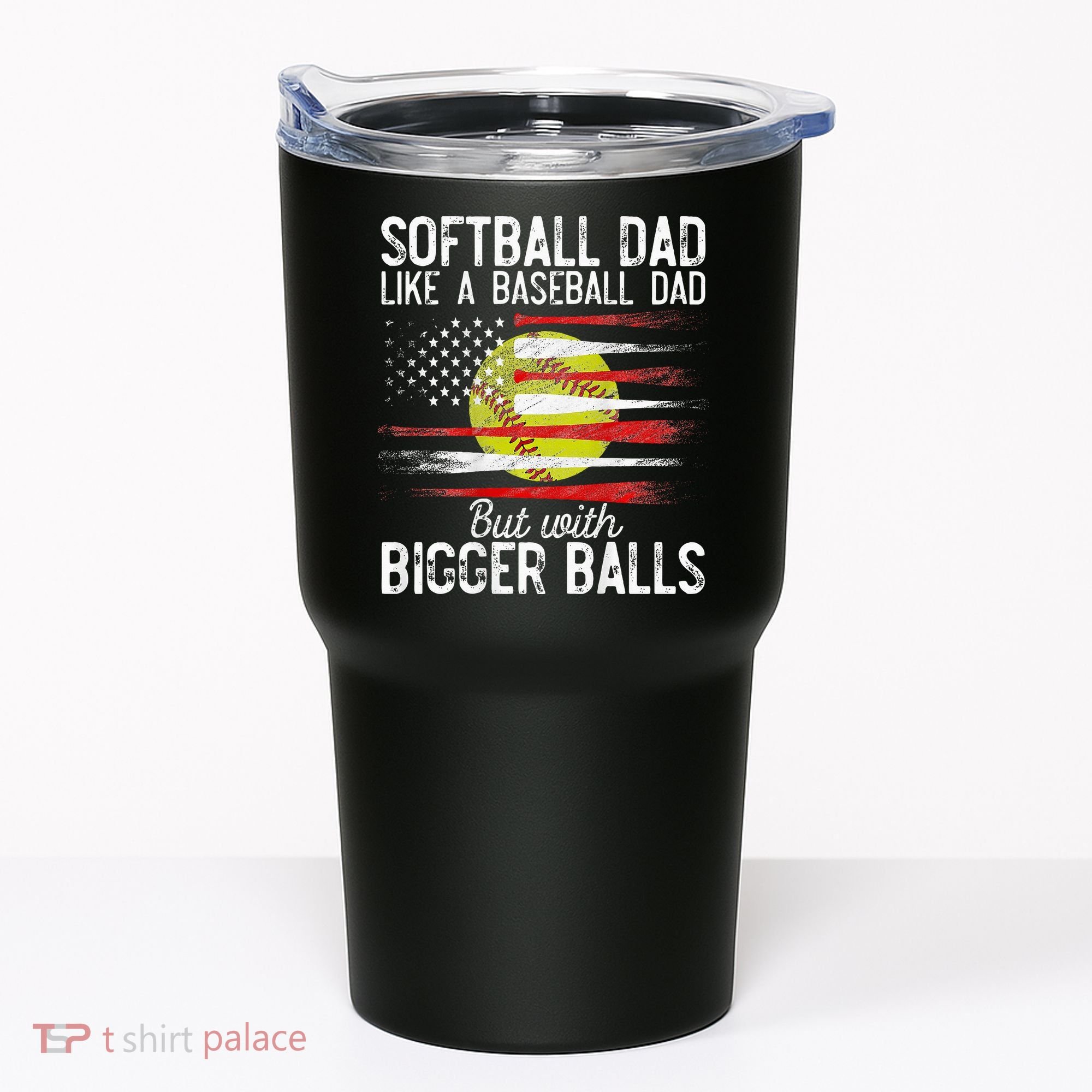 Softball Dad Like A Baseball Dad Definition Tumbler