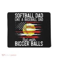 Softball Dad Like A Baseball Dad Definition Mousepad thumb 0