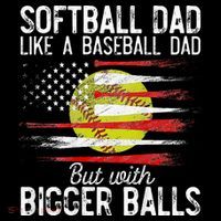 Softball Dad Like A Baseball Dad Definition Ornament thumb 1
