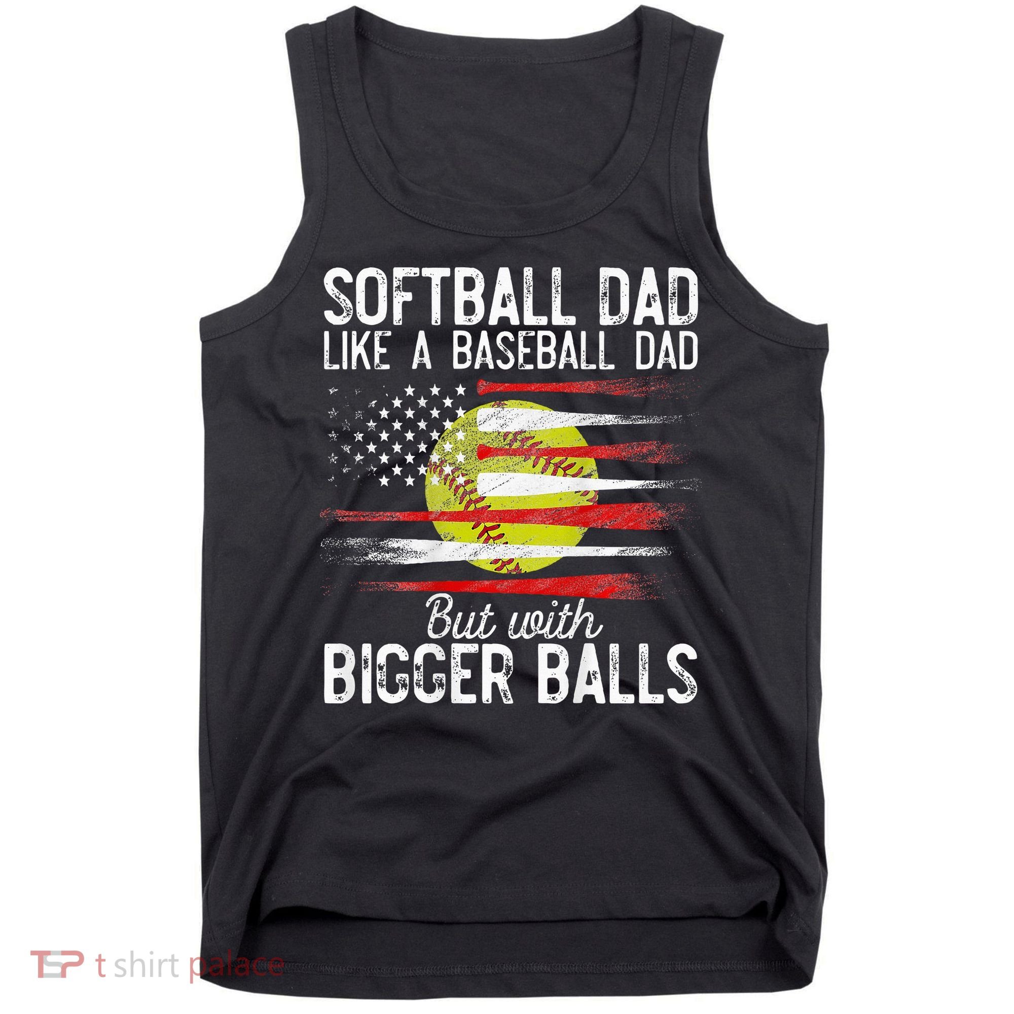 Softball Dad Like A Baseball Dad Definition Tank Top