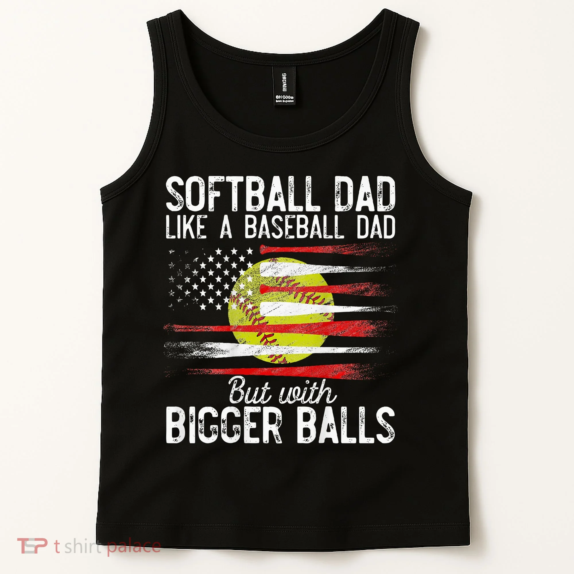 Softball Dad Like A Baseball Dad Definition Tank Top