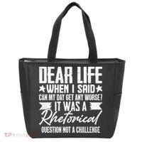 Sarcasm Dear Life Funny Sarcastic Tote Bag thumb 0