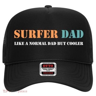 Surfer Dad Like A Normal Dad But Cooler Father Gift Surfing Gift Hat