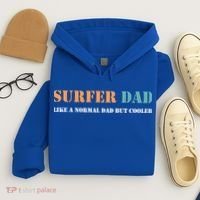 Surfer Dad Like A Normal Dad But Cooler Father Gift Surfing Gift Hoodie thumb 4