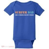 Surfer Dad Like A Normal Dad But Cooler Father Gift Surfing Gift Baby Bodysuit thumb 0