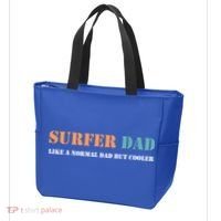 Surfer Dad Like A Normal Dad But Cooler Father Gift Surfing Gift Tote Bag thumb 3