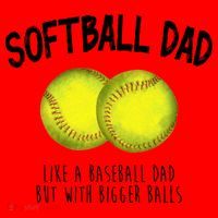Softball Dad Like A Baseball Dad But With Bigger Balls Funny Santa Hat thumb 1