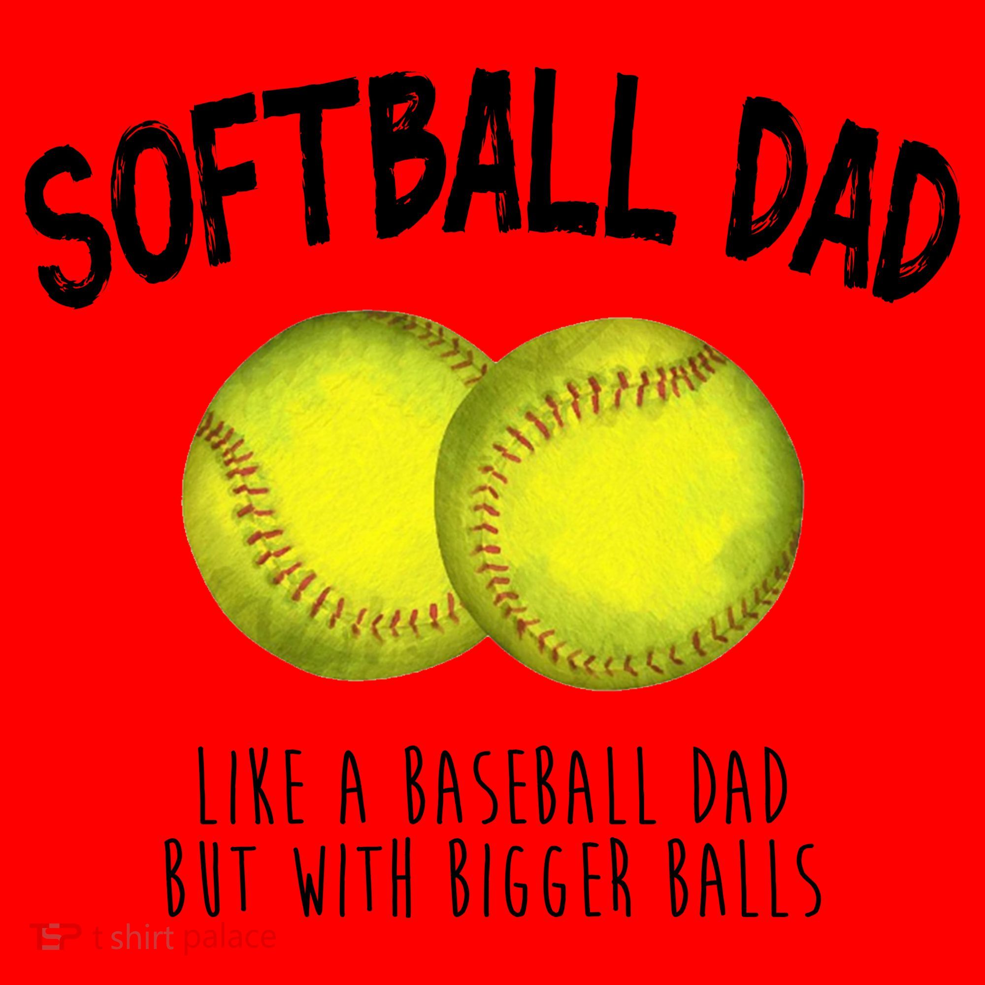 Softball Dad Like A Baseball Dad But With Bigger Balls Funny Santa Hat