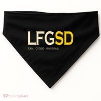 San Diego LFGSD Let's Go SD Baseball Trending USA-Made Doggie Bandana thumb 0