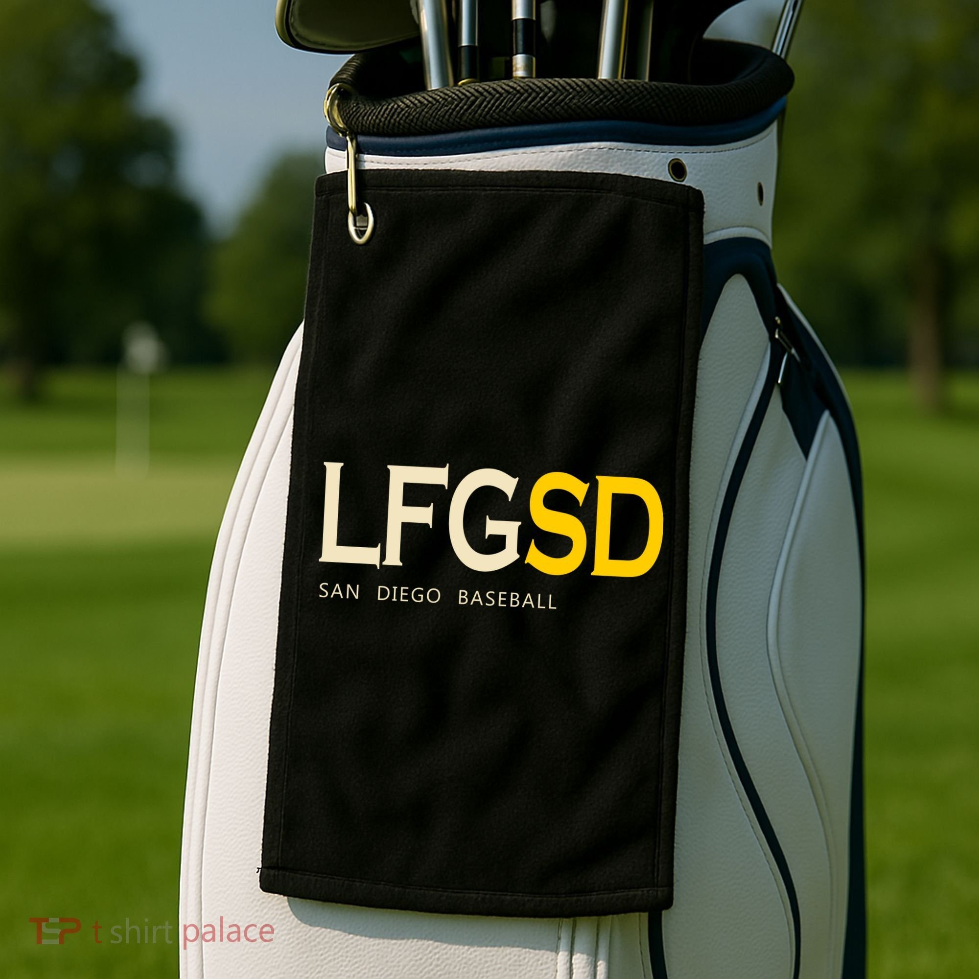San Diego LFGSD Let's Go SD Baseball Trending Golf Towel