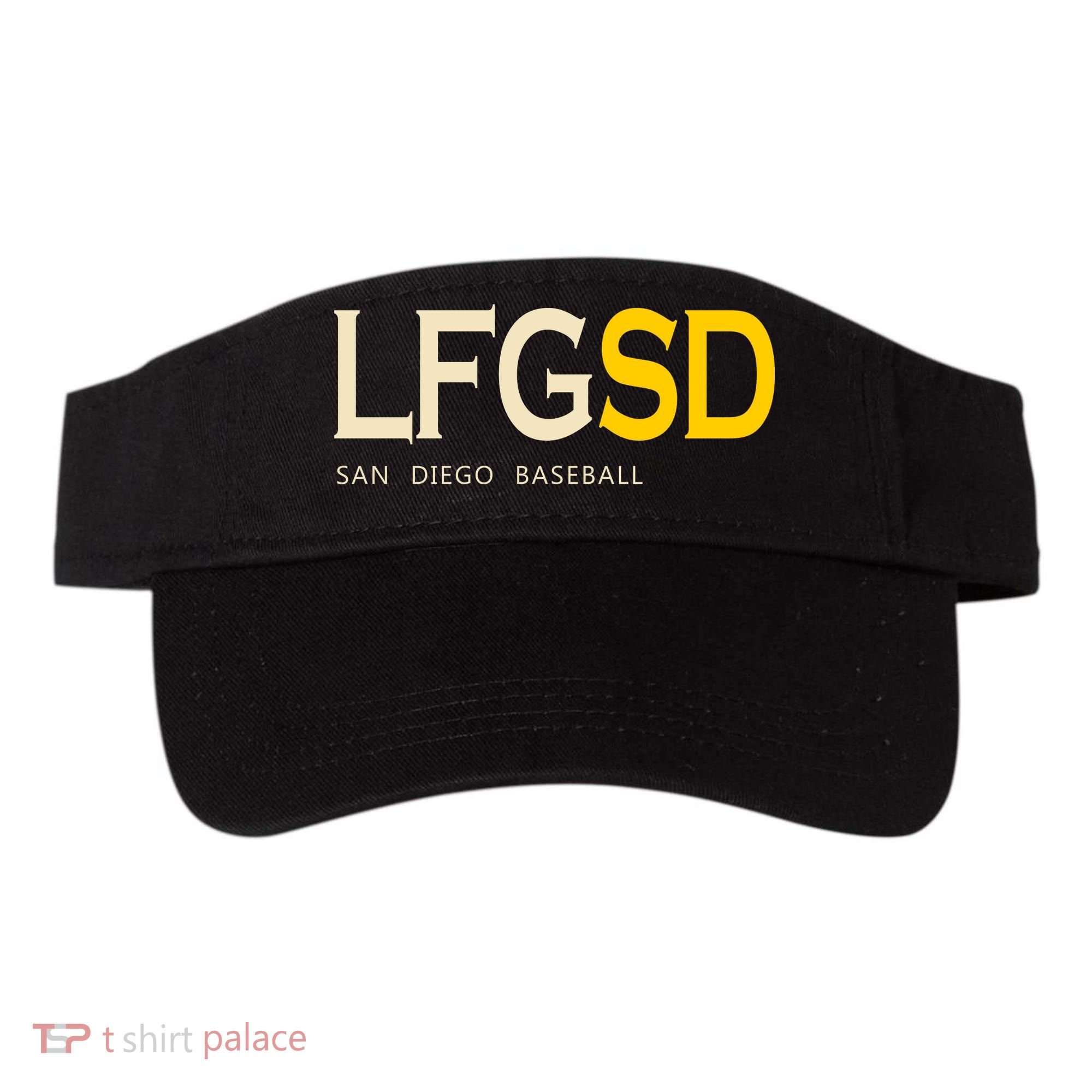 San Diego LFGSD Let's Go SD Baseball Trending Visor