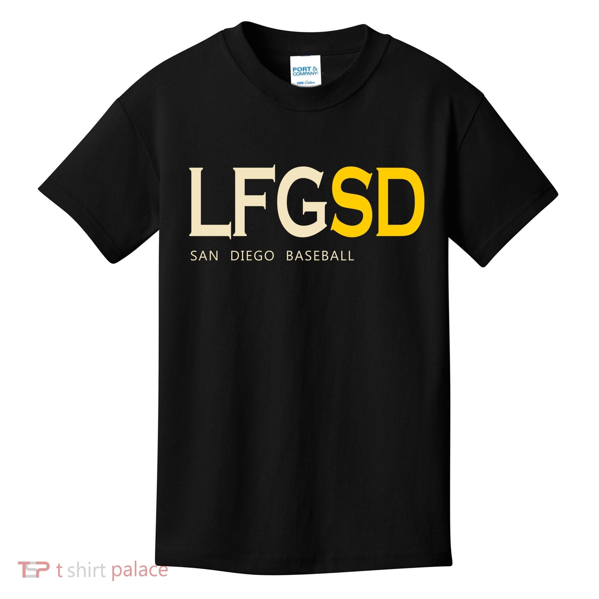 San Diego LFGSD Let's Go SD Baseball Trending Kids T-Shirt