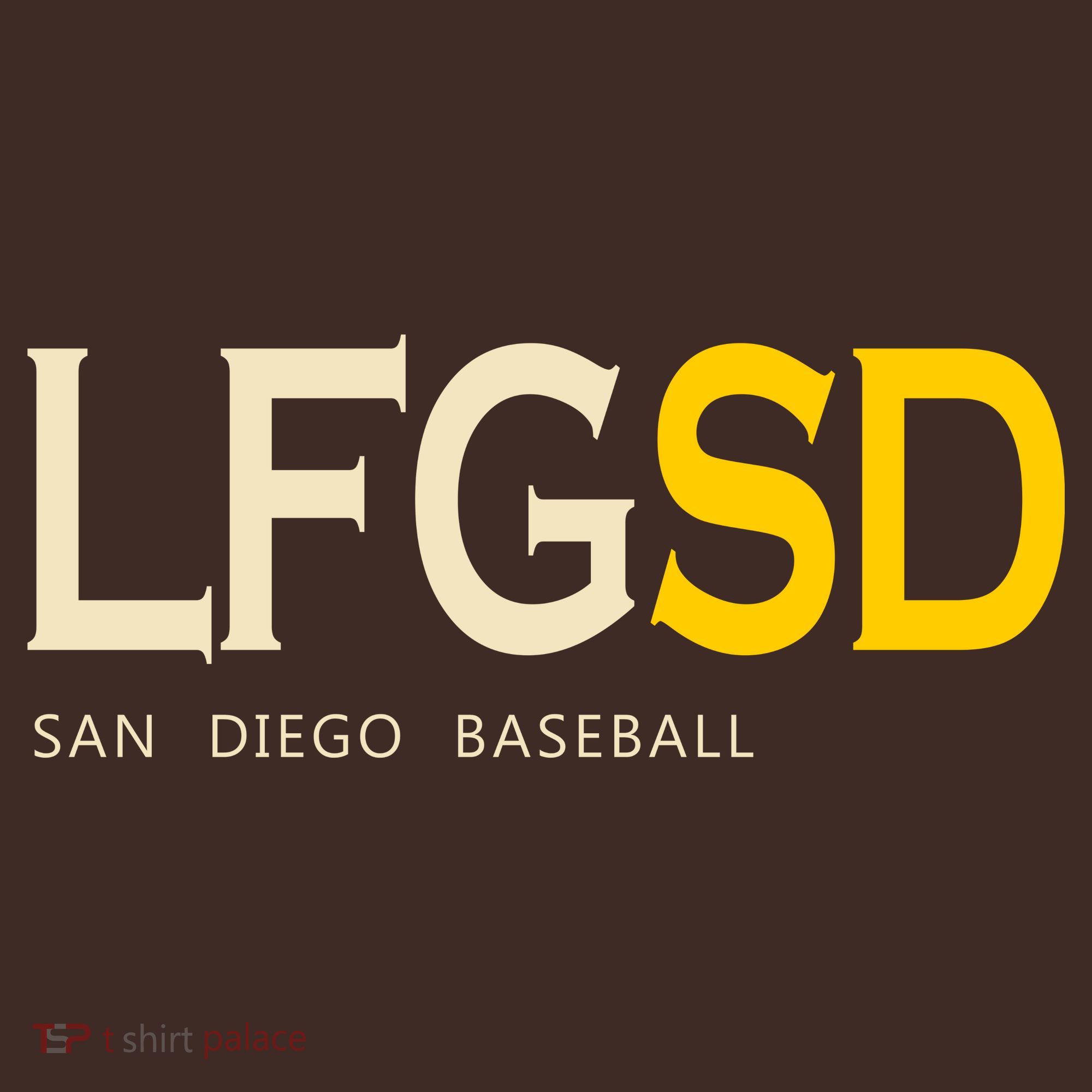 San Diego LFGSD Let's Go SD Baseball Trending Coaster