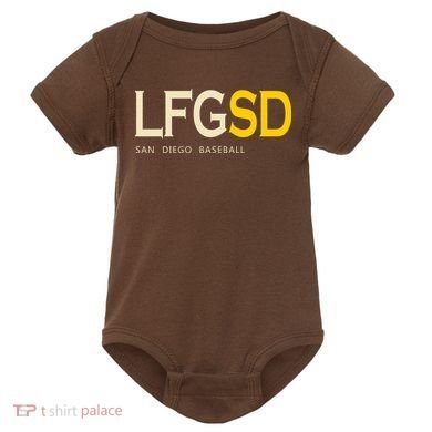 San Diego LFGSD Let's Go SD Baseball Trending Baby Bodysuit