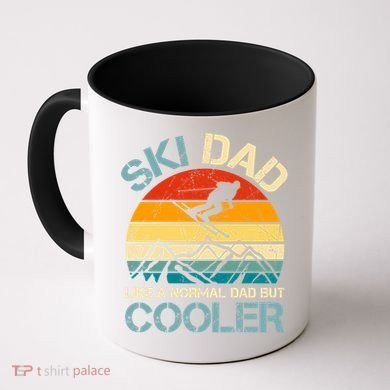 Ski Dad Like A Regular Dad But Cooler Vintage Skiing Skier Gift Coffee Mug