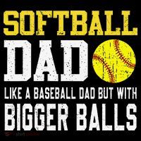 Softball Dad Like A Baseball But With Bigger Balls FatherS Coffee Mug thumb 5