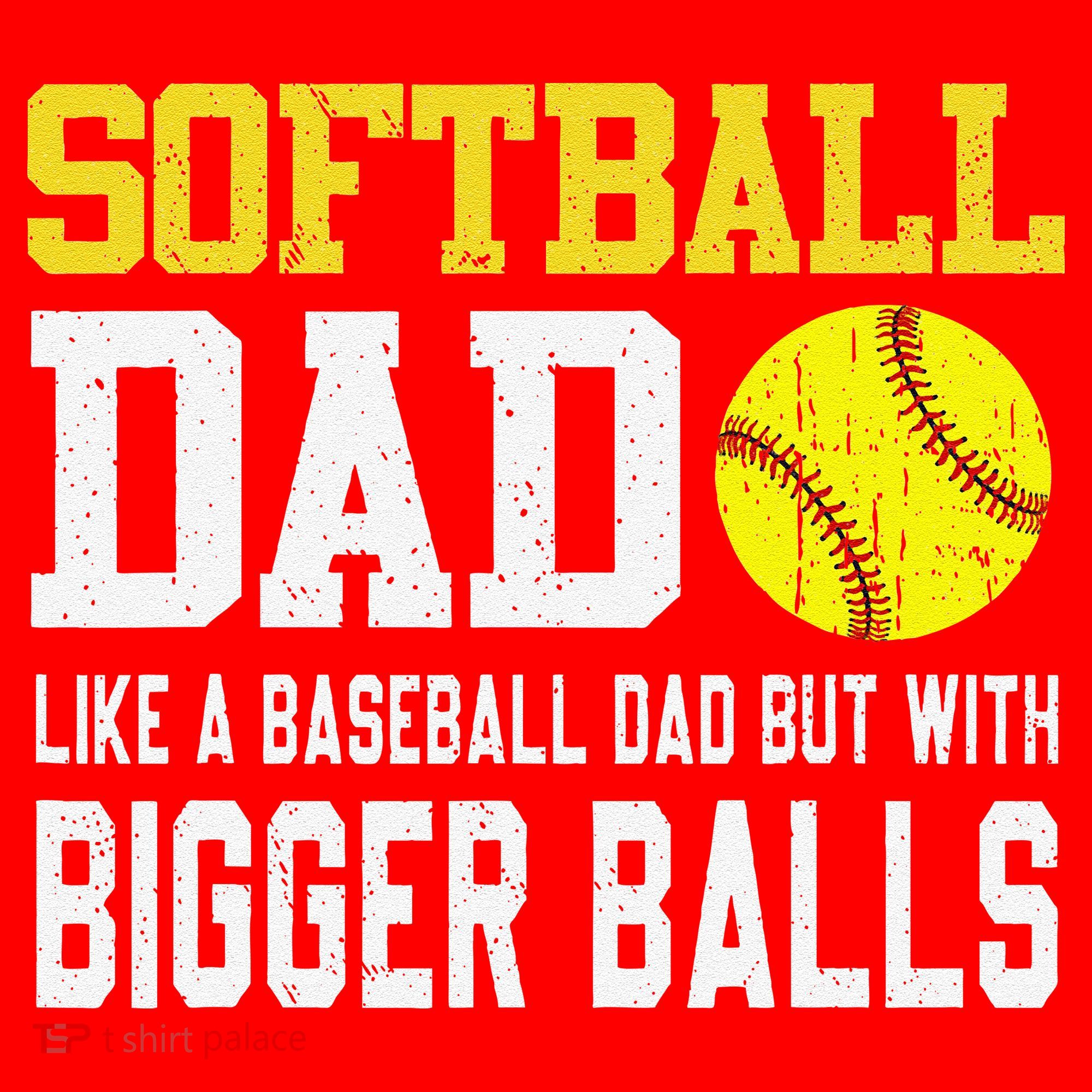 Softball Dad Like A Baseball But With Bigger Balls FatherS Santa Hat