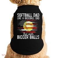 Softball Dad Like A Baseball Dad Definition Doggie Tank thumb 0