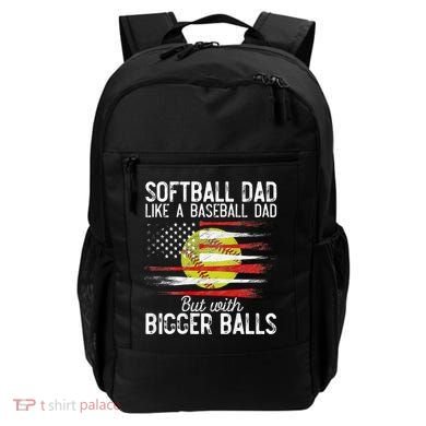 Softball Dad Like A Baseball Dad Definition Backpack