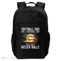 Softball Dad Like A Baseball Dad Definition Backpack thumb 0