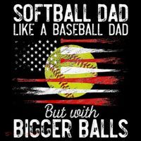 Softball Dad Like A Baseball Dad Definition Backpack thumb 2