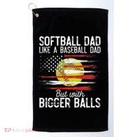Softball Dad Like A Baseball Dad Definition Golf Towel thumb 0