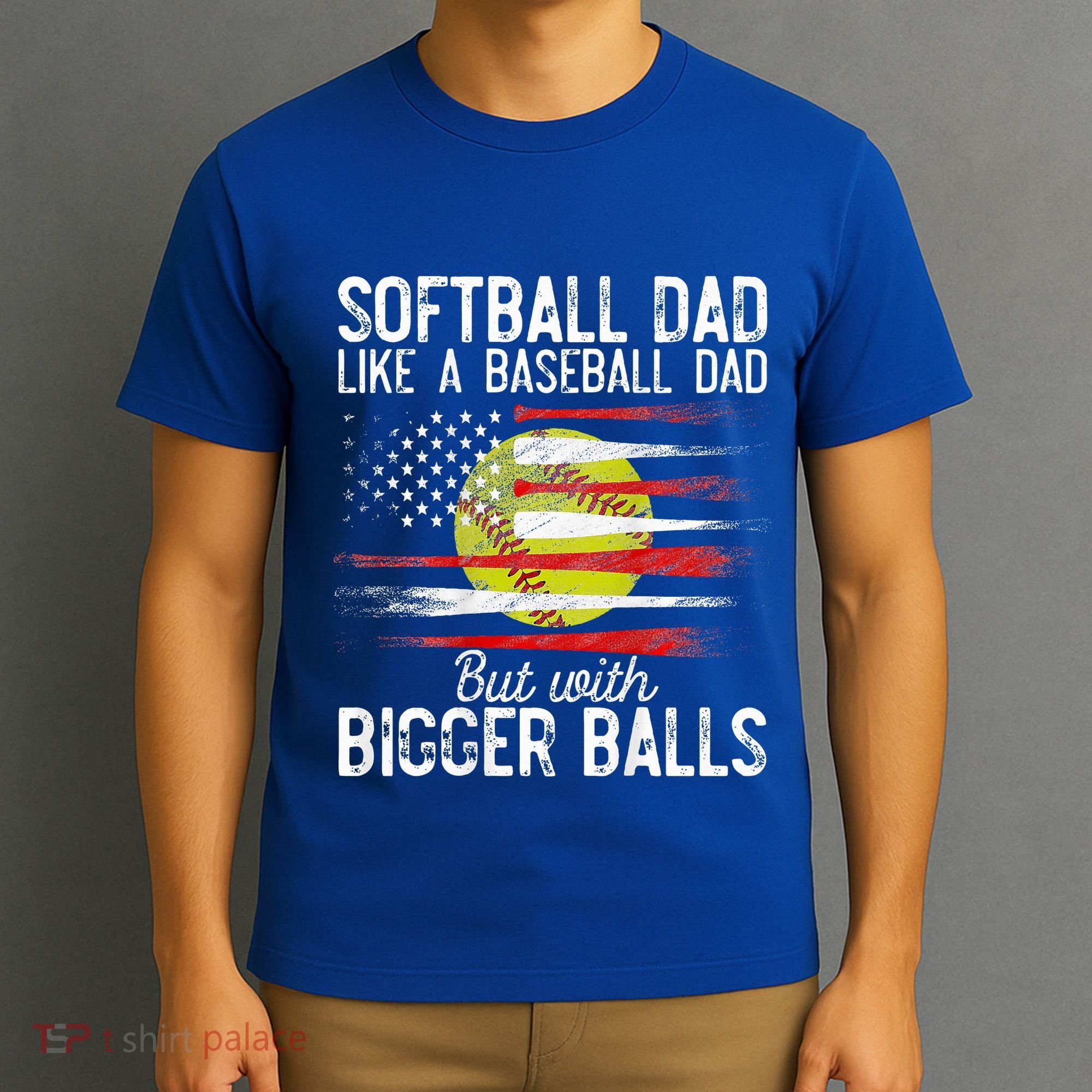 Softball Dad Like A Baseball Dad Definition T-Shirt