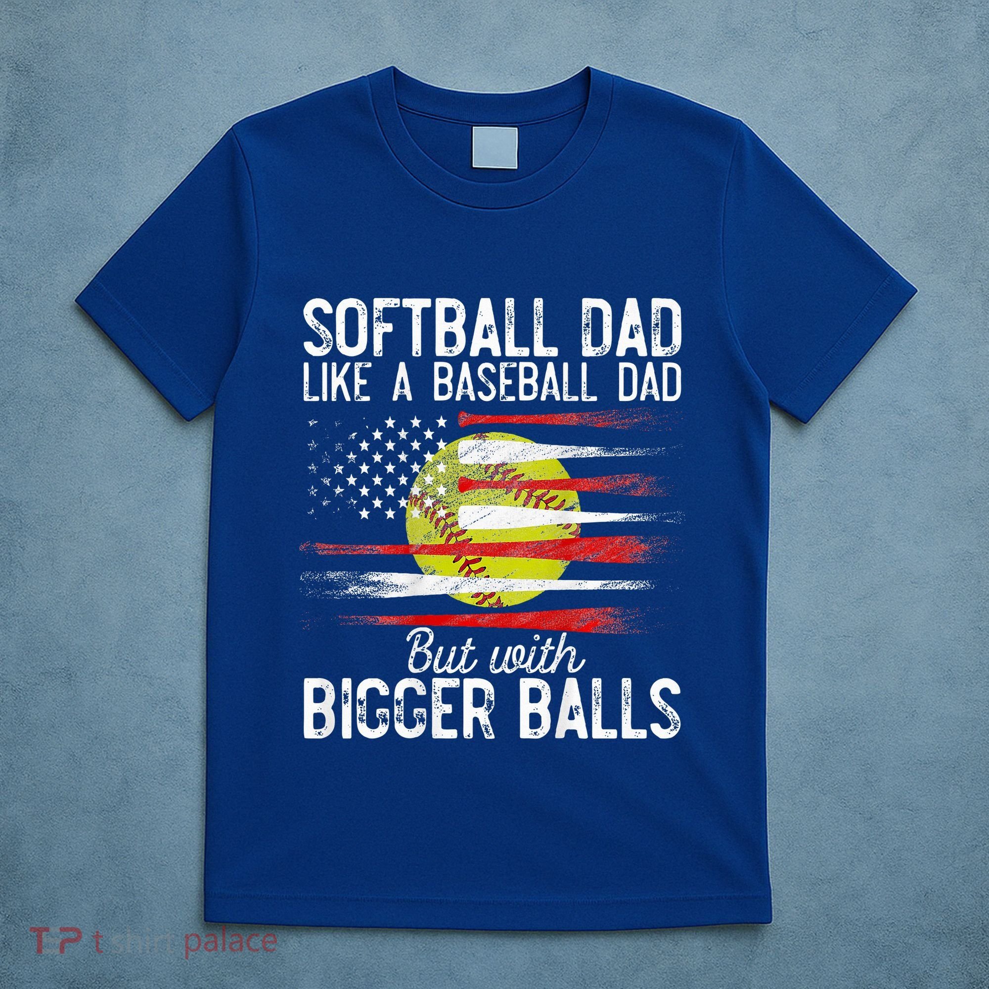 Softball Dad Like A Baseball Dad Definition T-Shirt