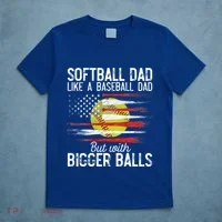 Softball Dad Like A Baseball Dad Definition T-Shirt thumb 5